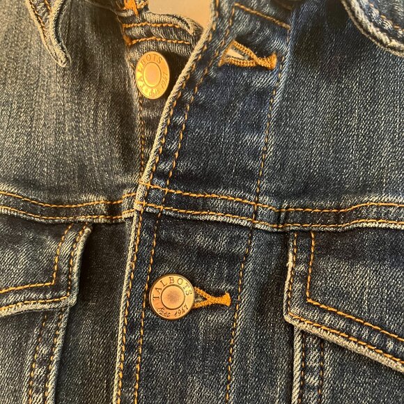 Talbots Jean Jacket Medium-dark Denim Blue Wash Size M EUC - Picture 5 of 9